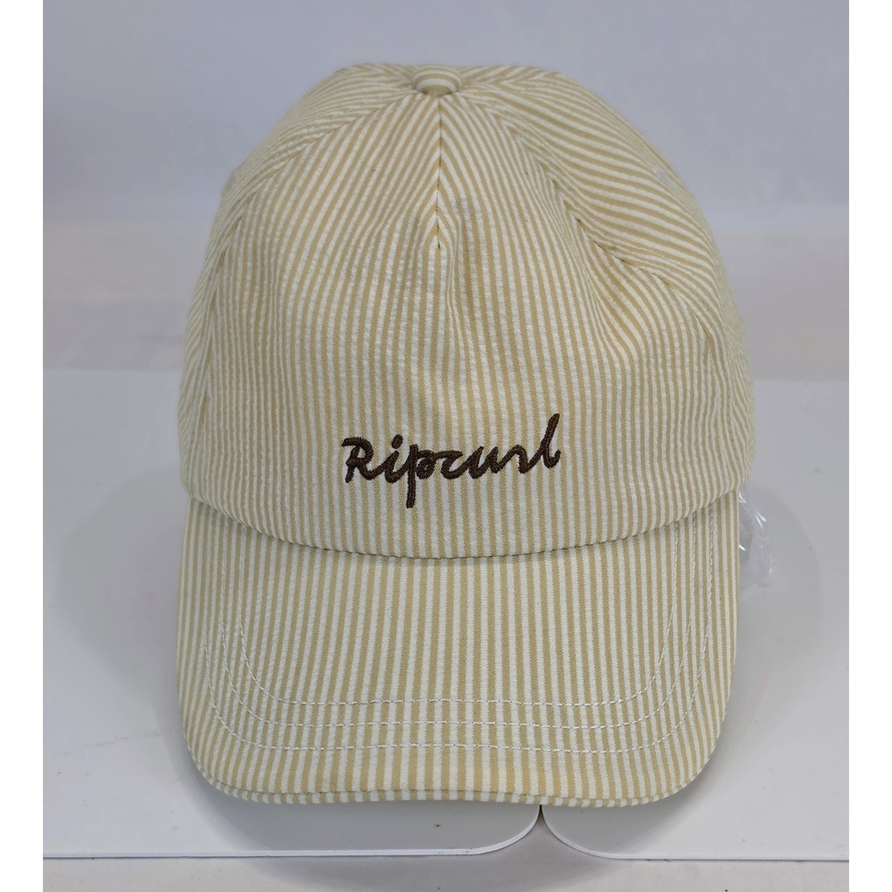 Rip Curl Es Vedra Stripe Womens Hat Sand Yellow White Cap 06EWHE One Size OSFM